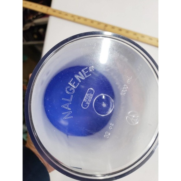 Nalgene Storage Containers 32 Oz Blue Wide Mount Durable Tough Versatile Outdoor - Picture 5 of 5